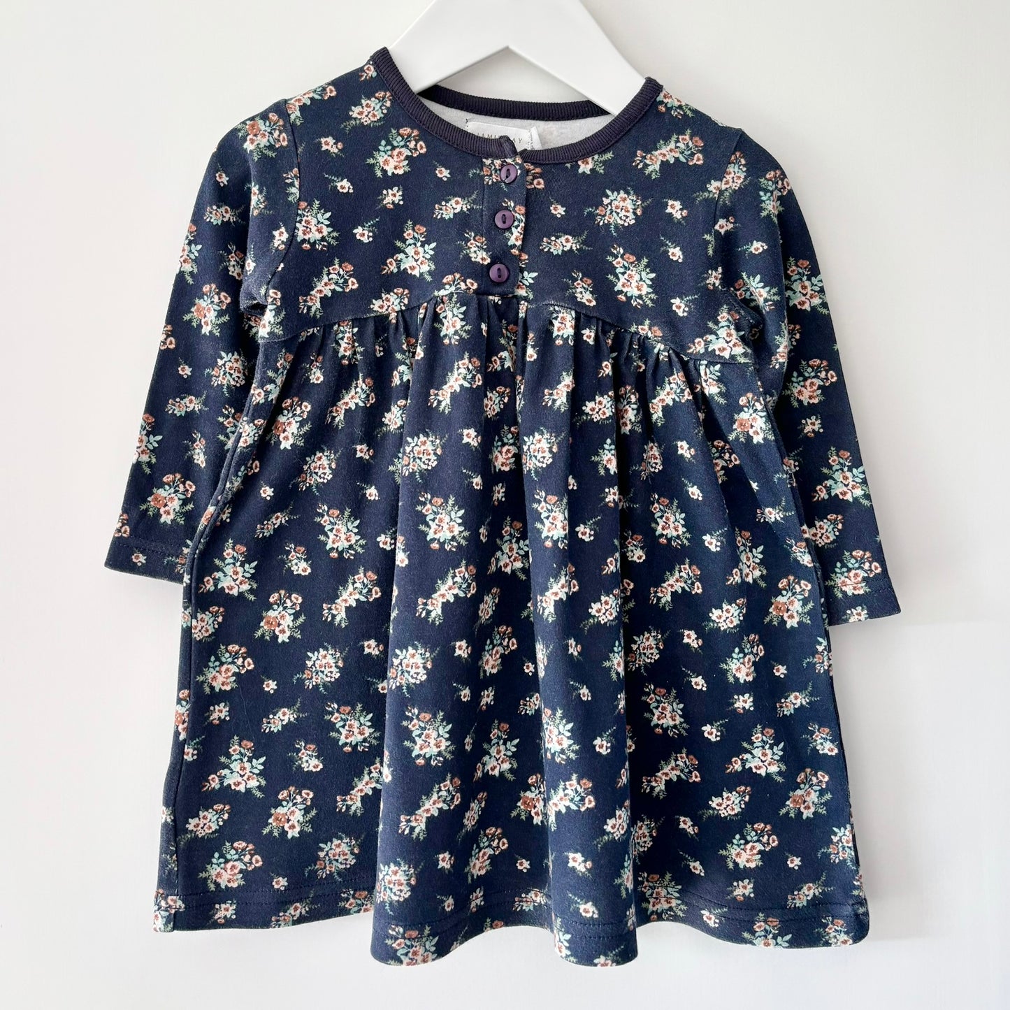 Jamie Kay Sapphire Floral Dress, 6-12m