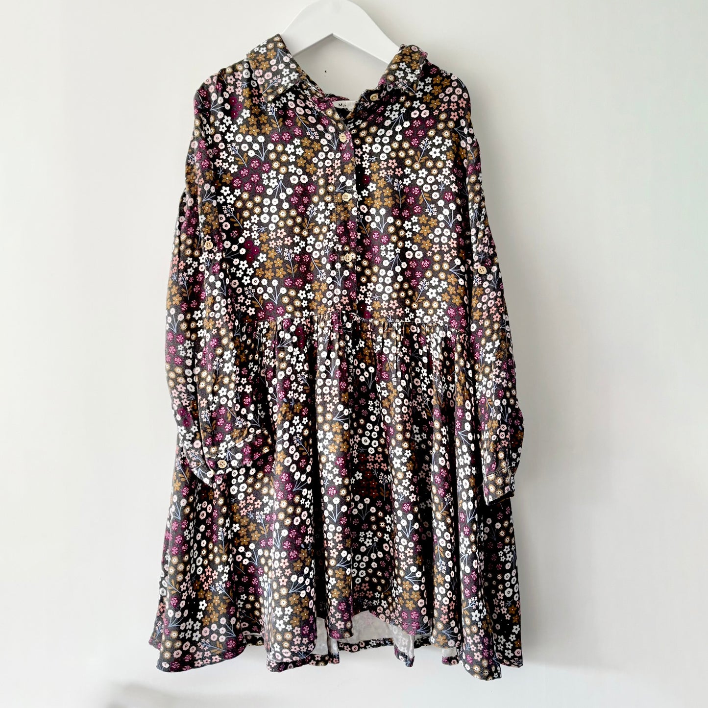 Mac & Ellie Floral Shirt Dress, Size 7