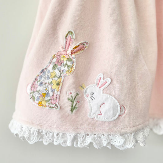 Nutmeg Bunny Dress, 3-6m