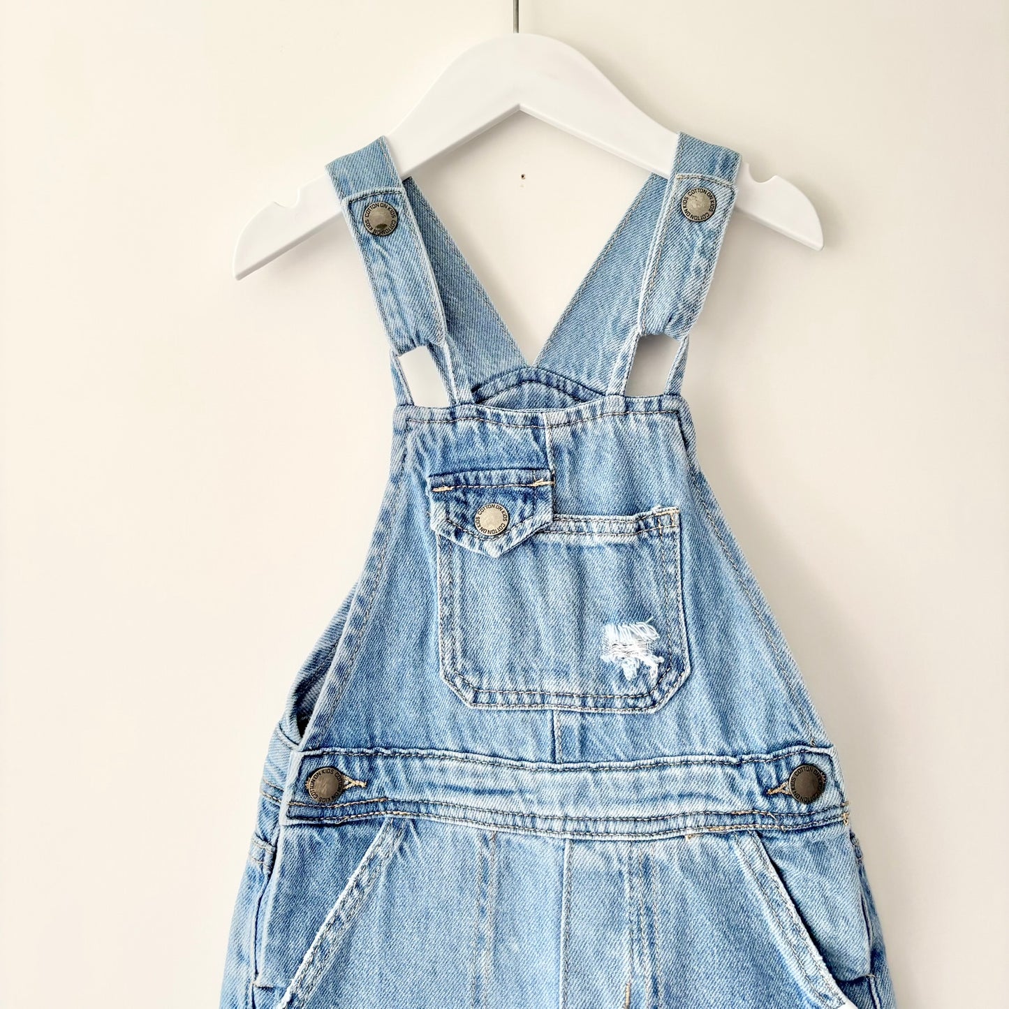 Cotton On Denim Overalls, Size 5