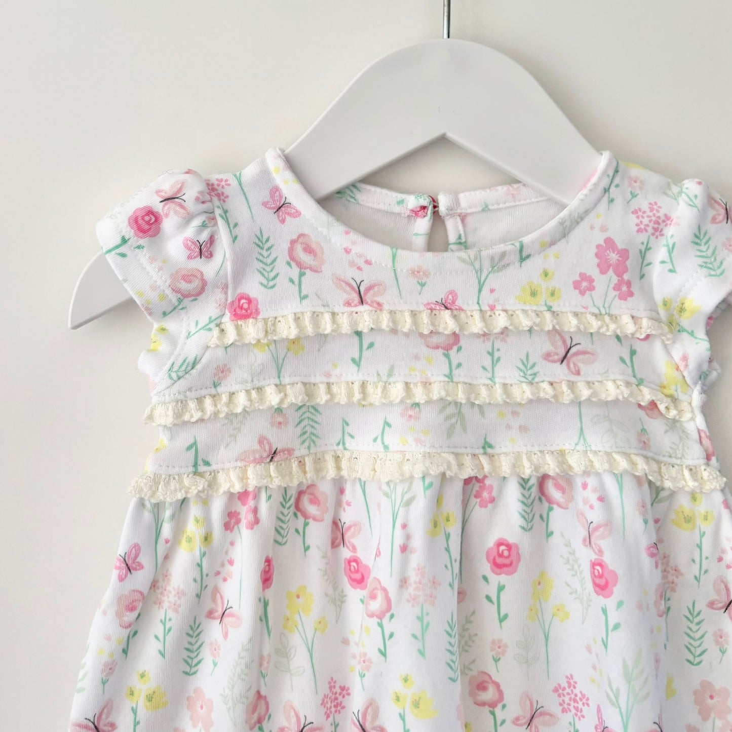Spring Floral Dress, 6-9m