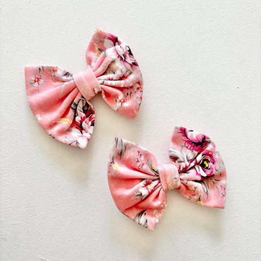 Penny & Co Rose Tee, Size 4 (with matching hairclips)