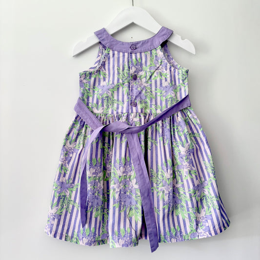 Lavender Stripe Dress, Size 2