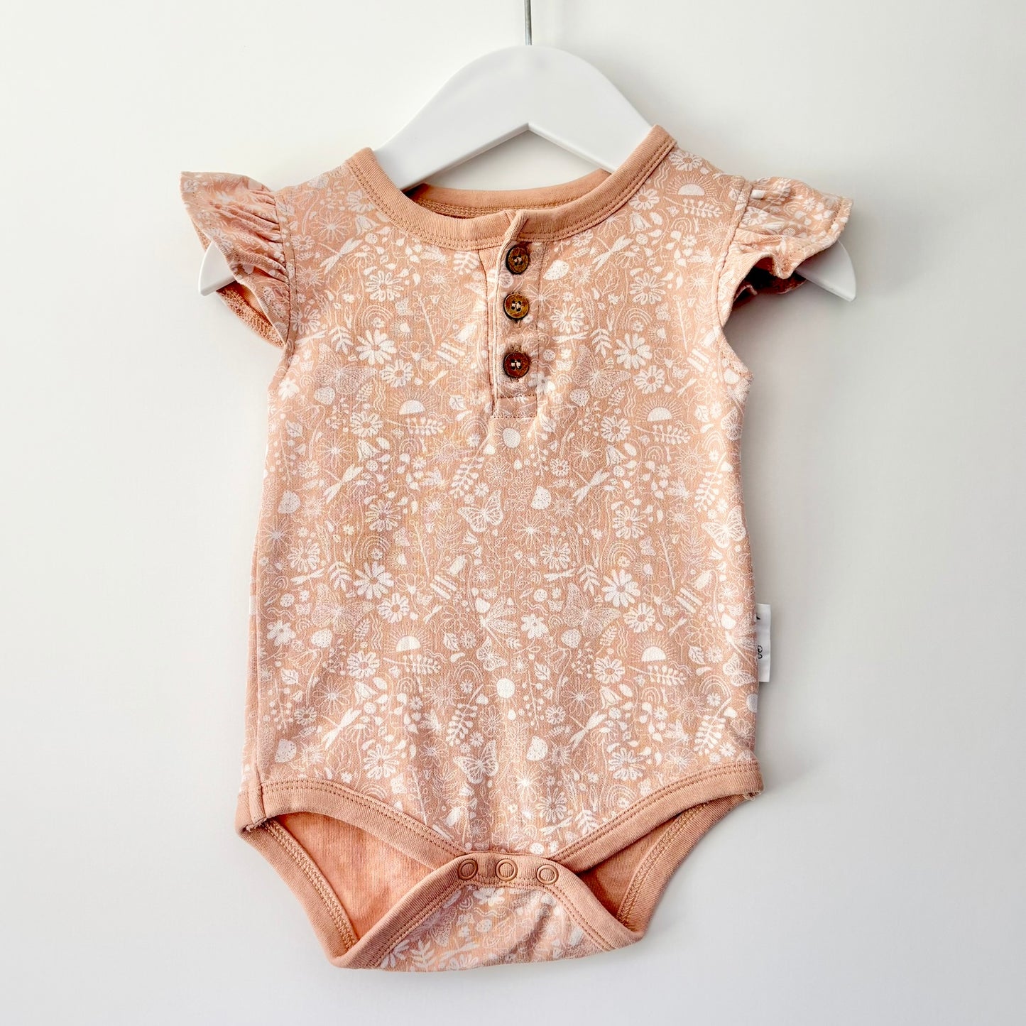 Aster & Oak Flutter Bodysuit, 3-6m
