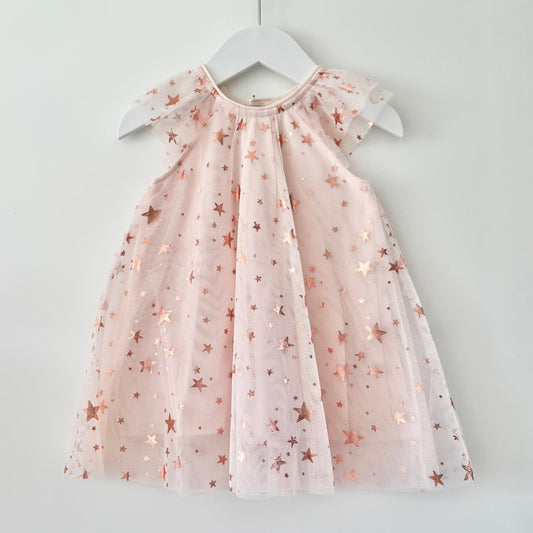 Tulle Star Dress, 6-12m (NEW)