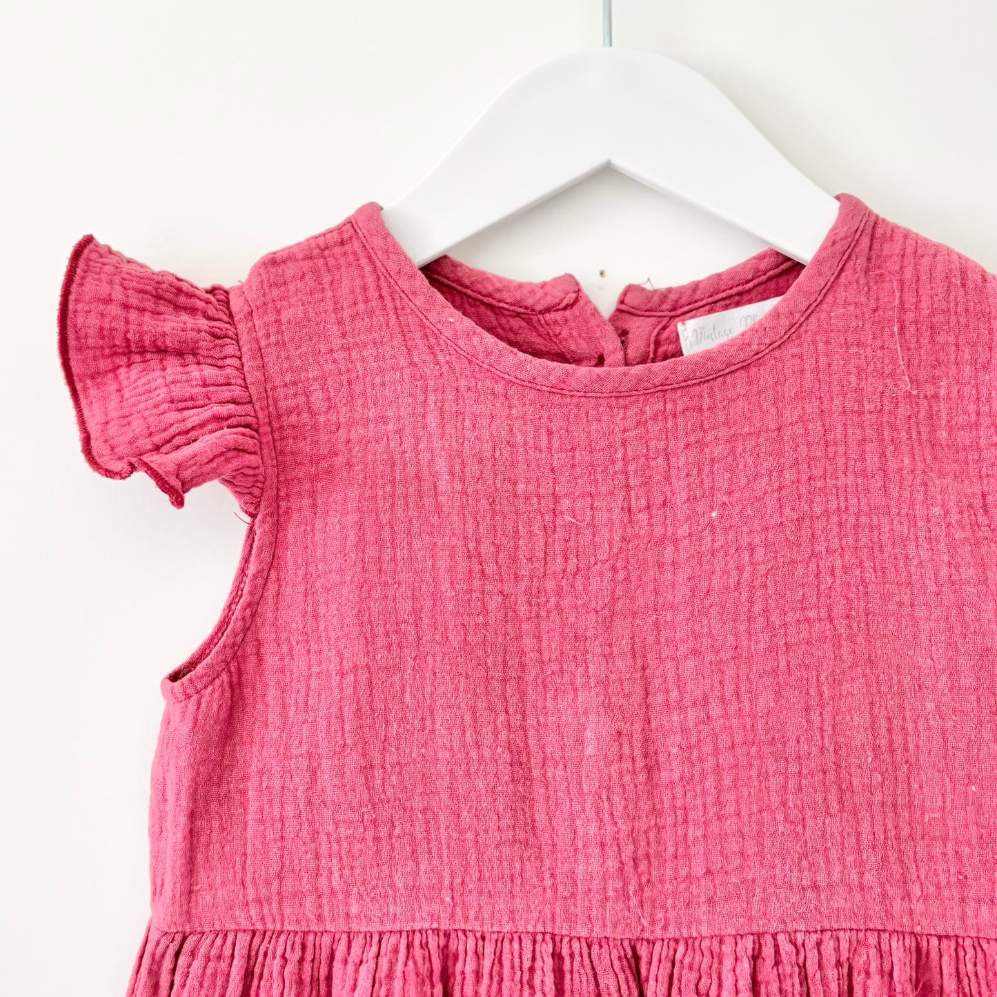 Vintage Plume Muslin Romper, Size 2