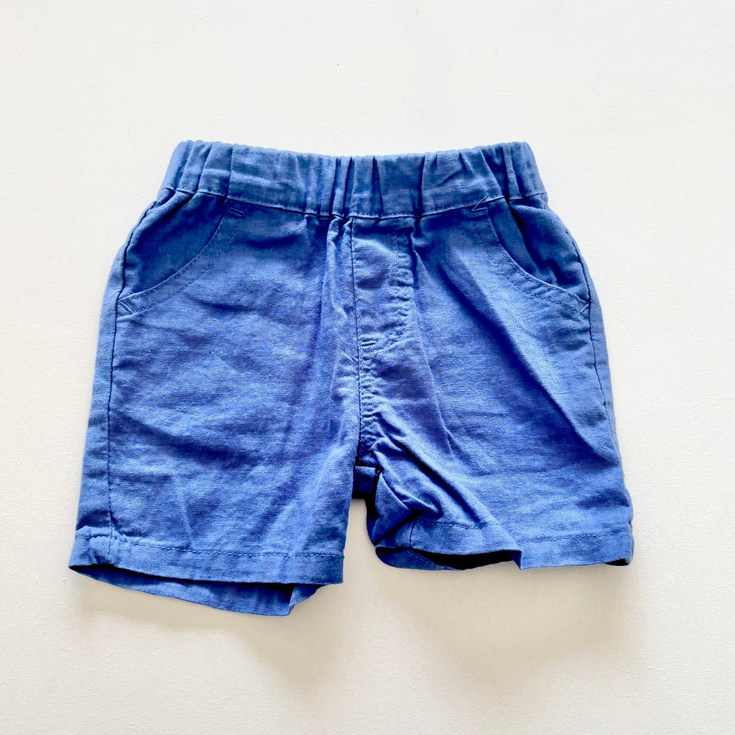 $2 BASICS - Teeny Weeny Linen Shorts, 0-3m