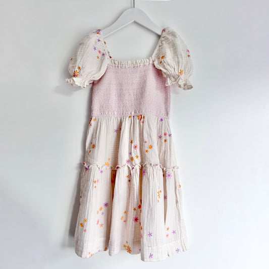 Ghanda Muslin Floral Dress, Size 7-8