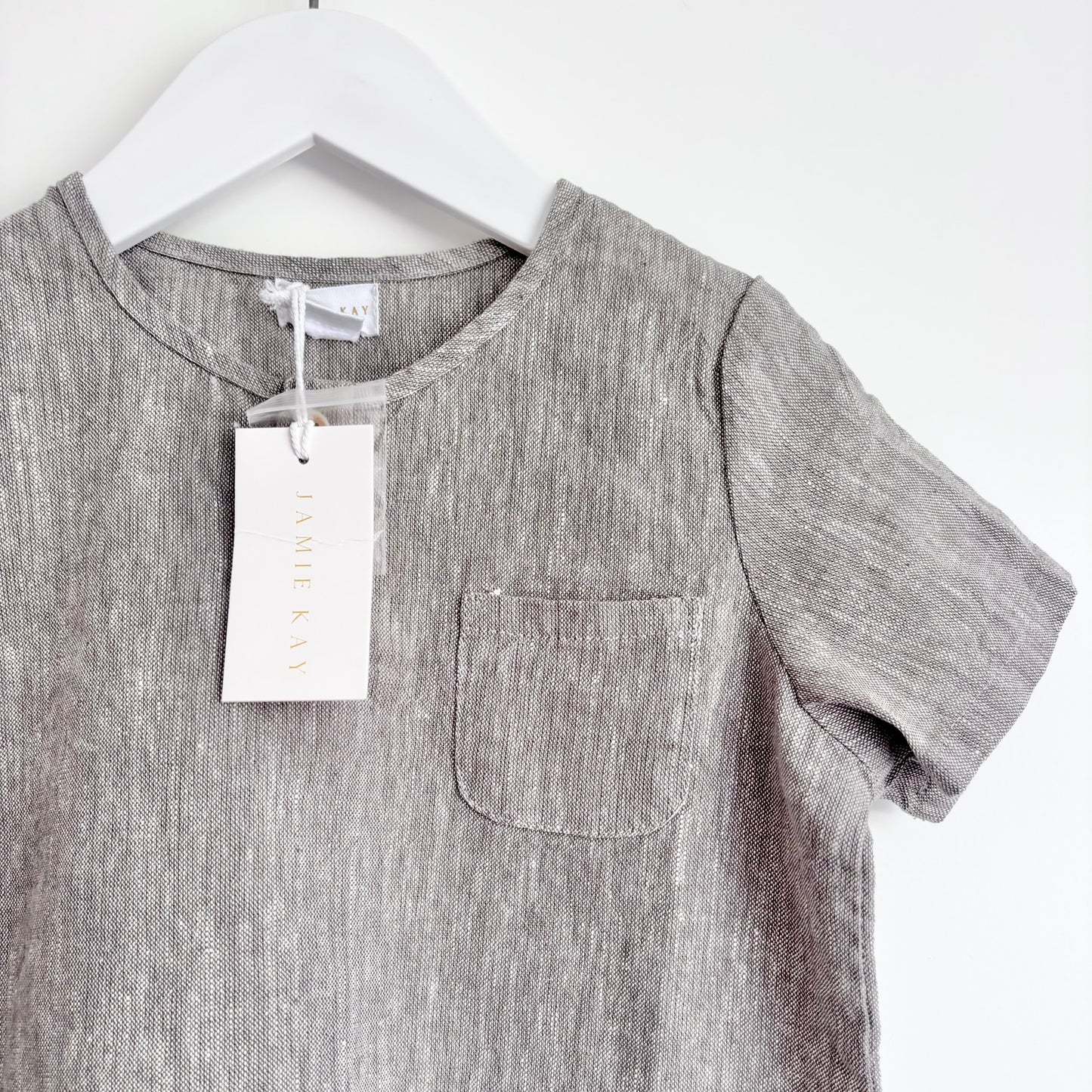 Jamie Kay Linen Henley, Size 4 (NEW)