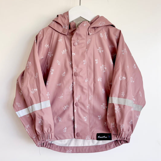Mum2Mum Floral Rain Jacket, Size 2