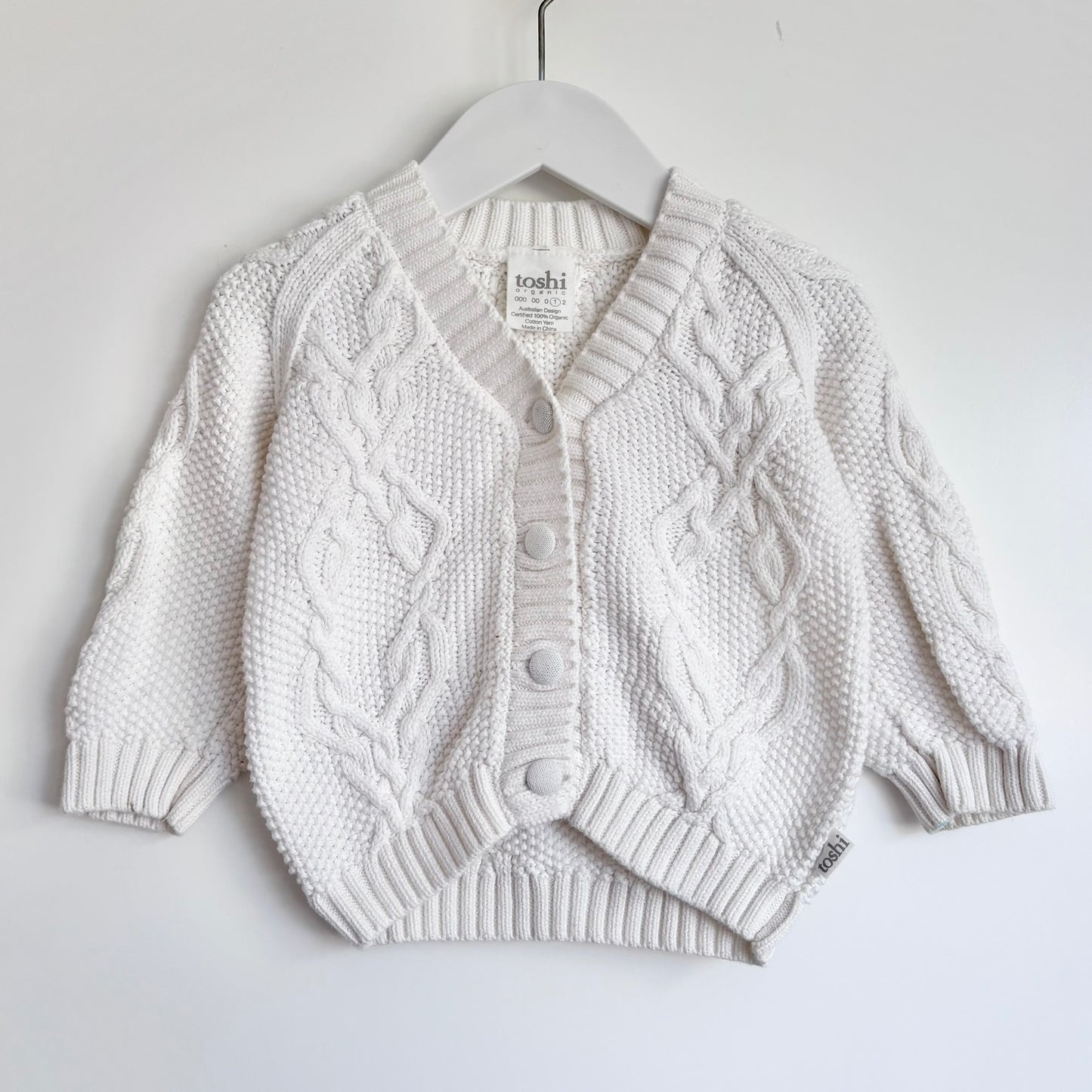 Toshi Cable Knit Cardigan, Size 1