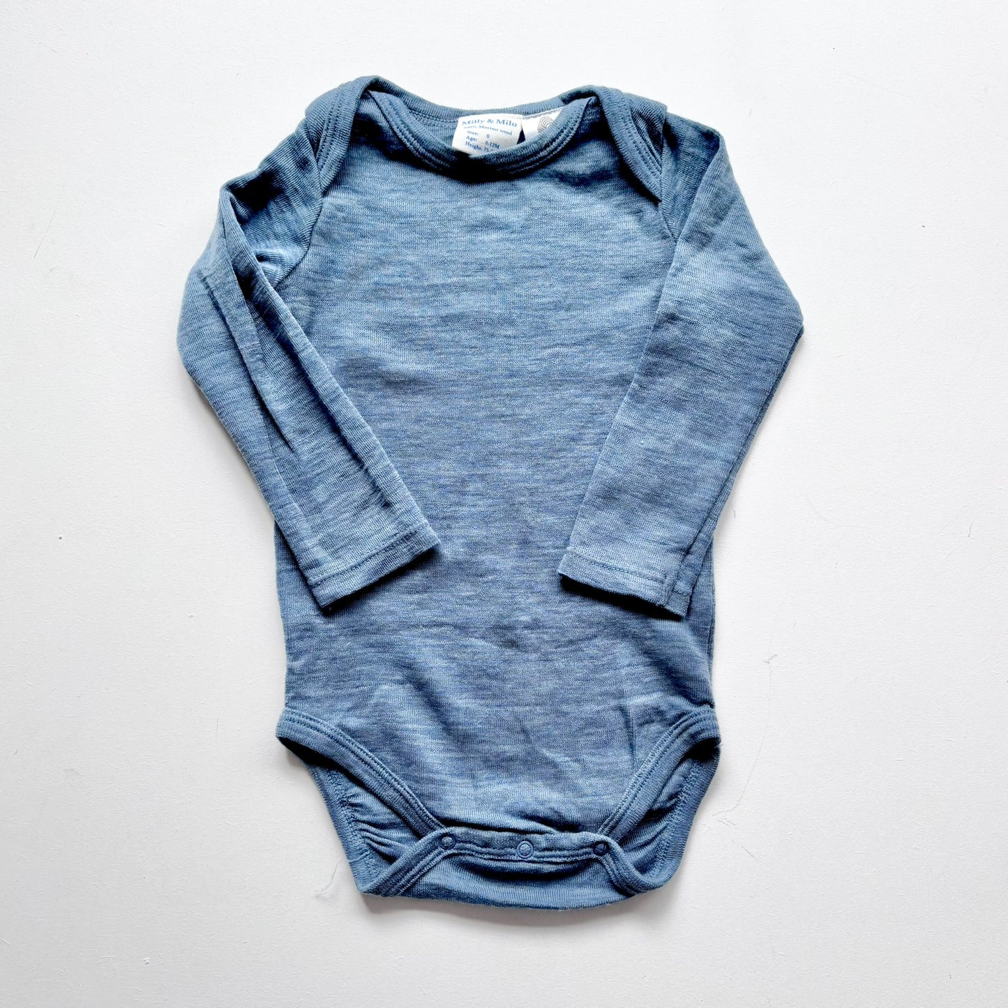 Milly & Milo Merino Bodysuit, 6-12m