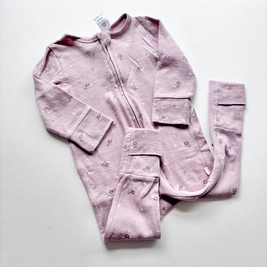 Baby Baby Merino Floral Onesie, Size 1