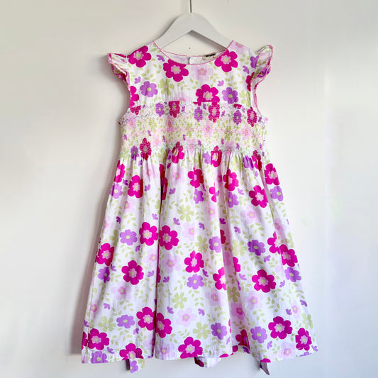 Laura Ashley Floral Smocked Dress, Size 6