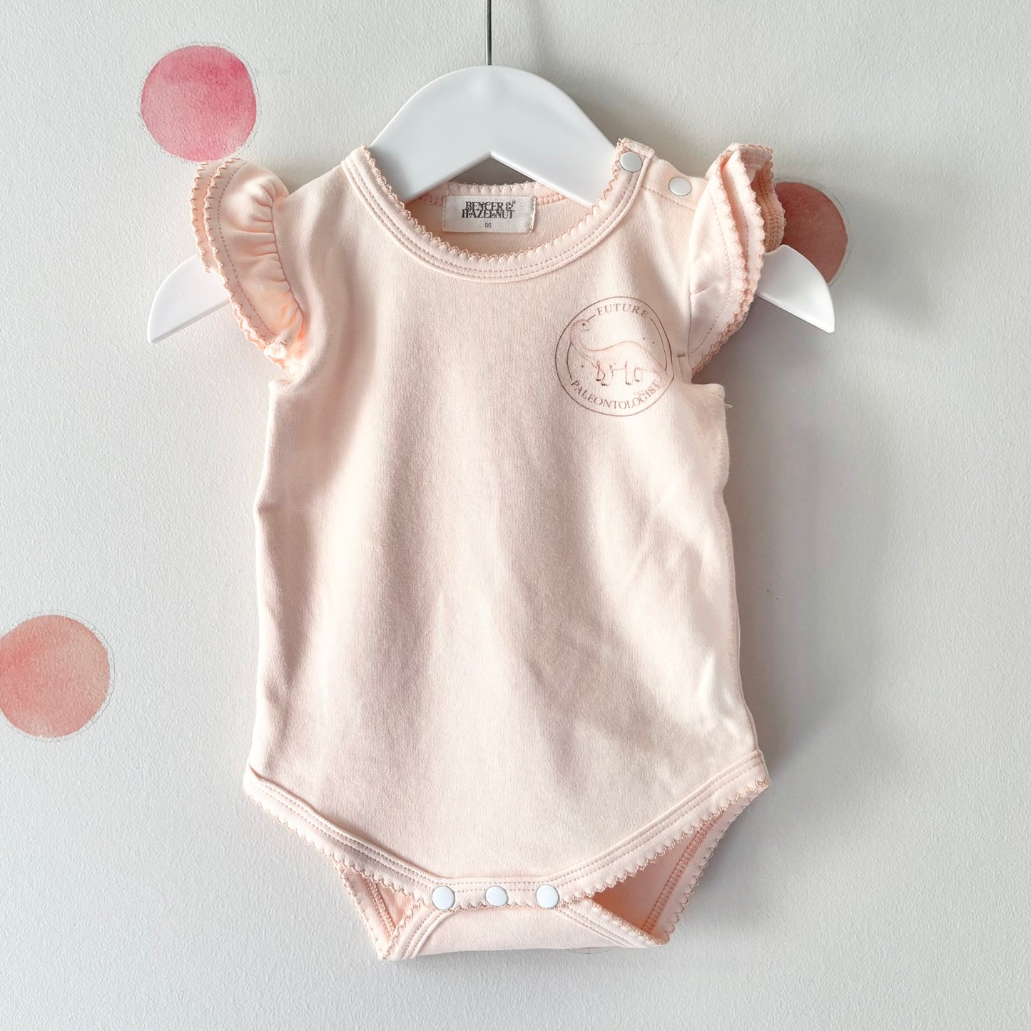 Bencer & Hazelnut Dino Bodysuit, 3-6m