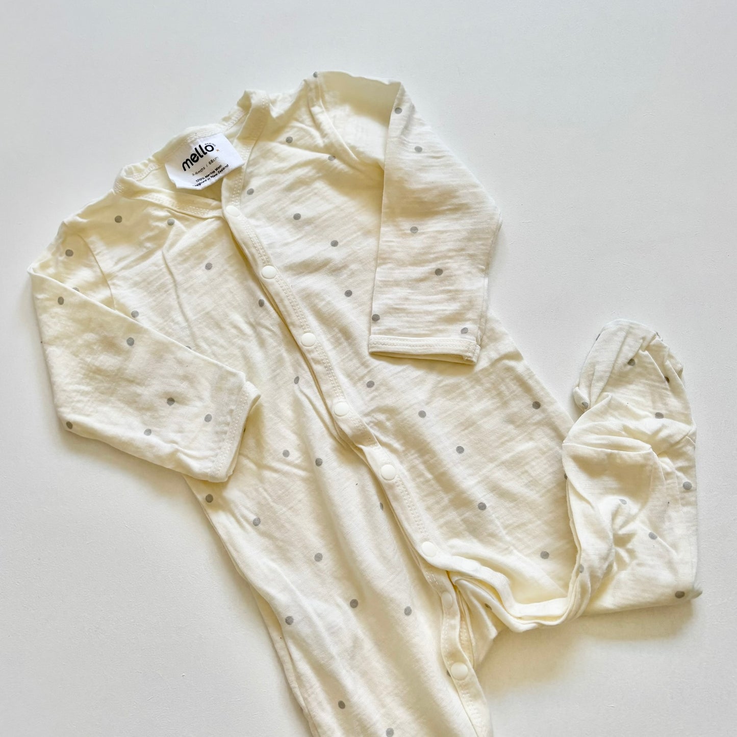 Mello Merino Onesie, 3-6m