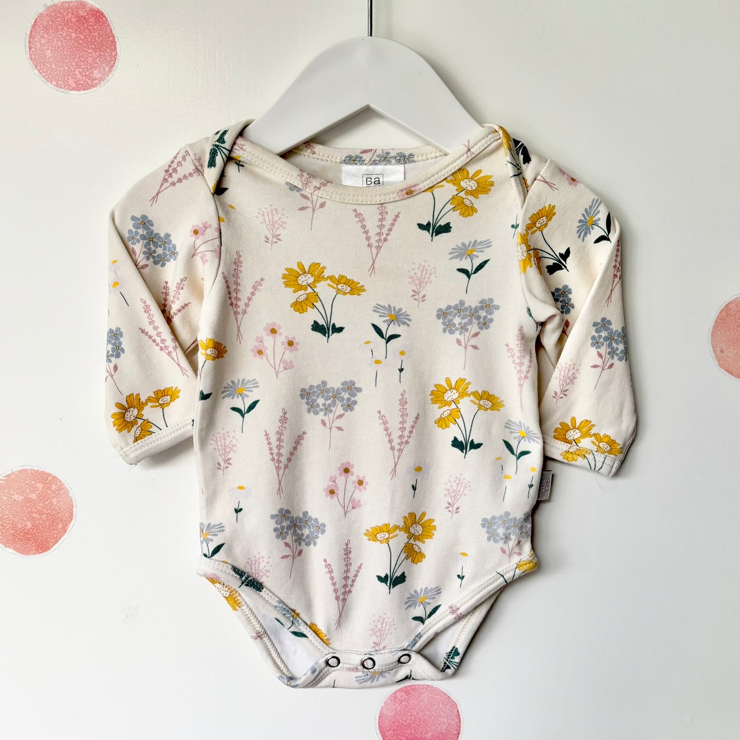 Babu Spring Floral Bodysuit, 0-3m