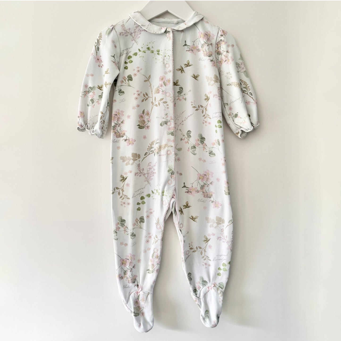 Next Vintage Floral Onesie, 9-12m