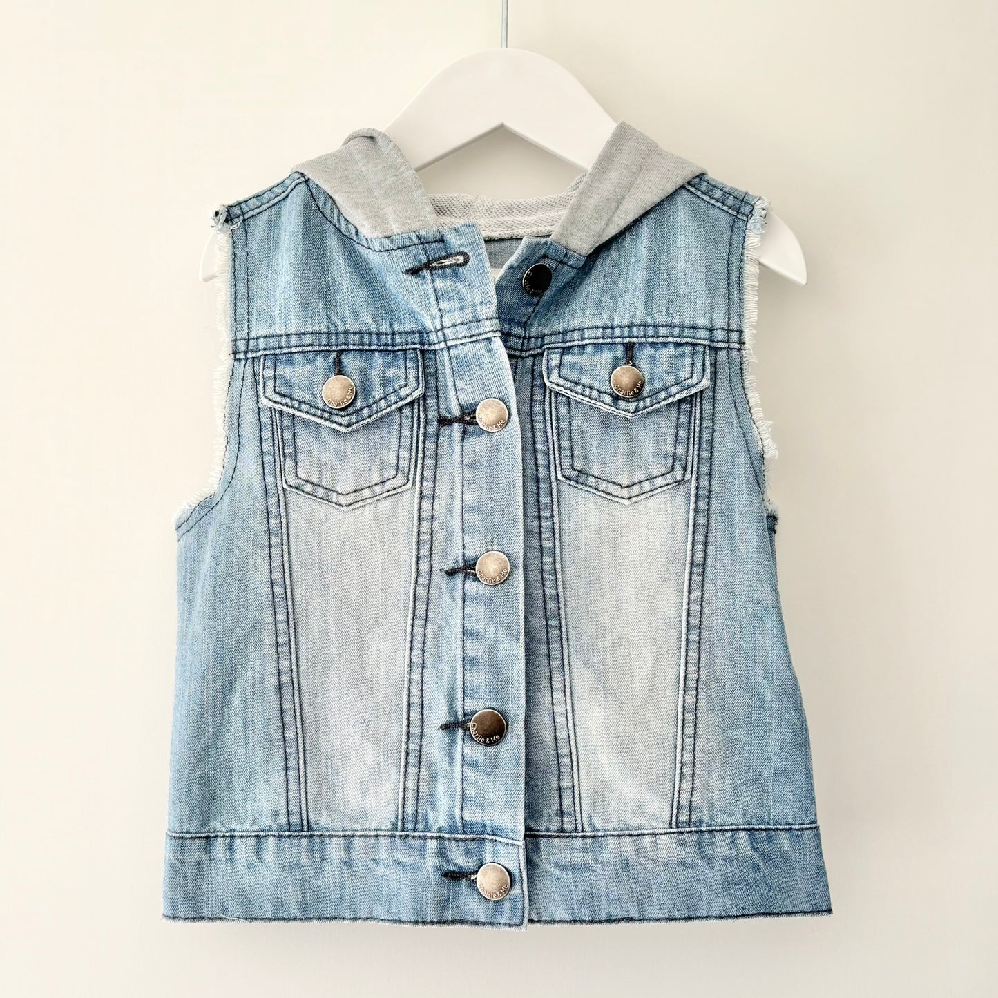 Charlie & Me Denim Vest, Size 3