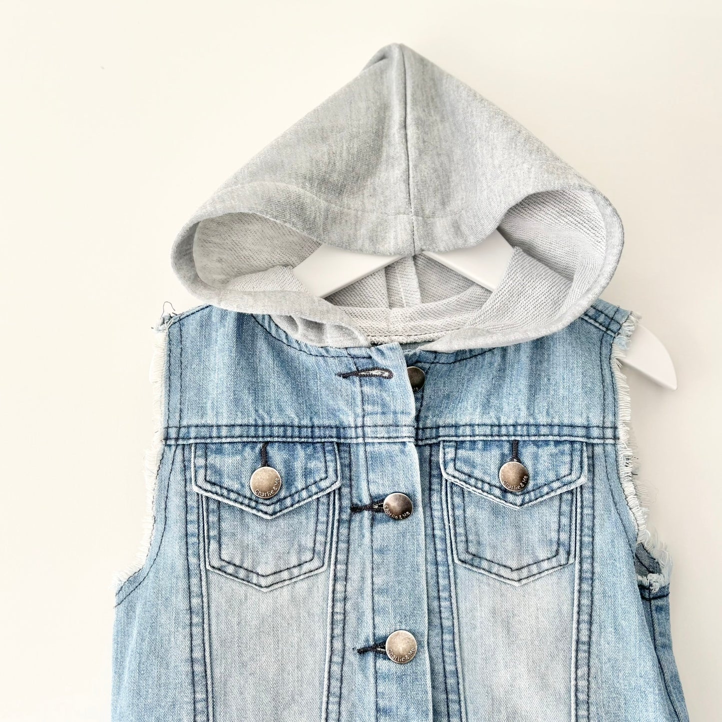 Charlie & Me Denim Vest, Size 3