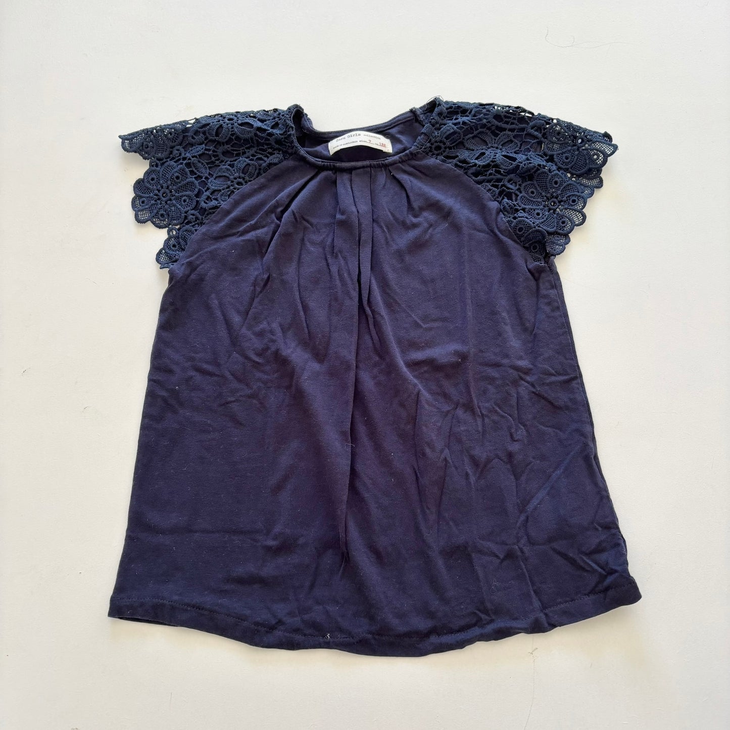 $2 BASICS - Zara Crochet Tee, Size 7