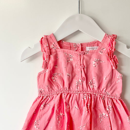 Purebaby Cherry Blossom Dress, 0-3m