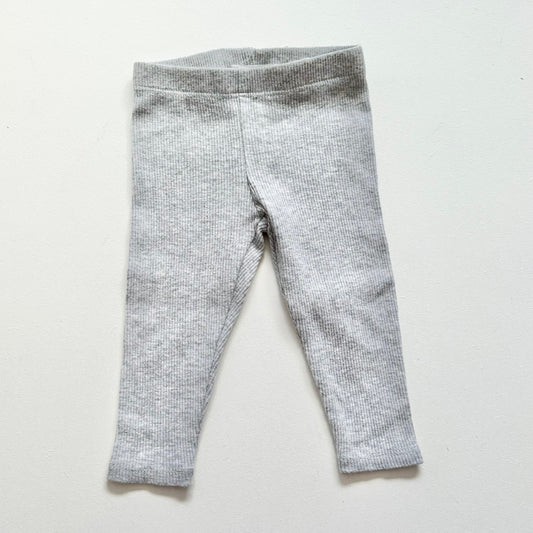 $2 BASICS - Country Road Rib Leggings, 0-3m (Grey)