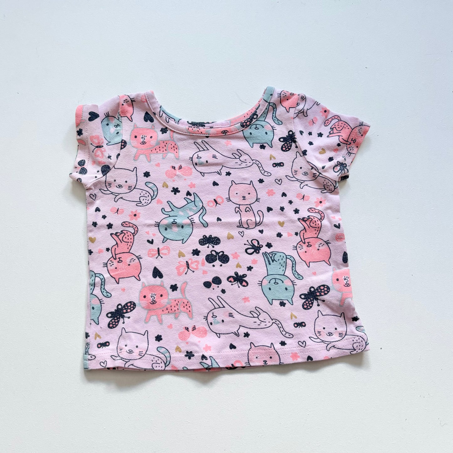 $2 BASICS - Teeny Weeny Kitty Tee, 6-9m