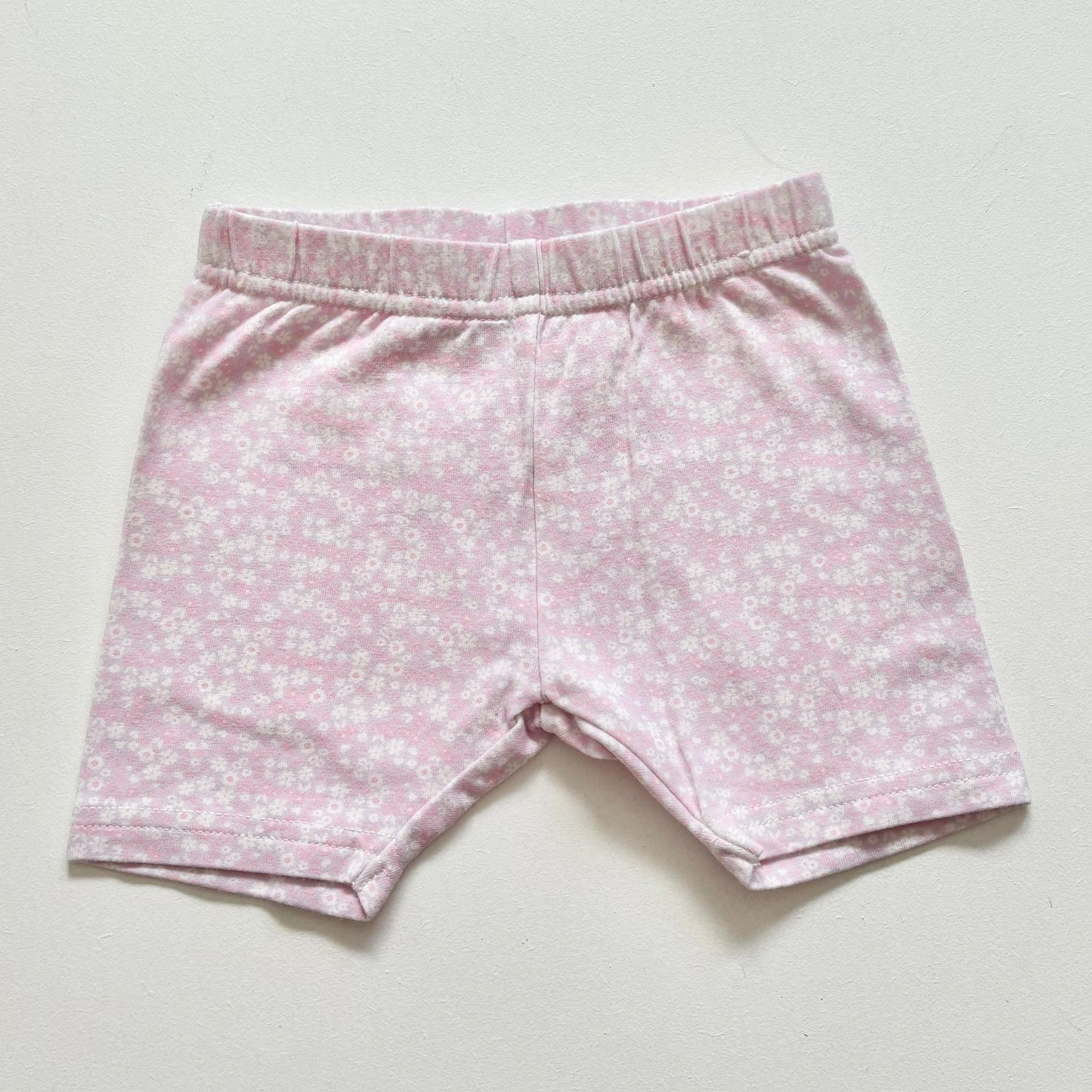 $2 BASICS - Teeny Weeny Floral Bike Shorts, 3-6m