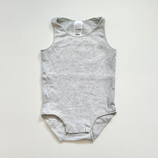 $2 BASICS - Bonds Wondercool Singlet, 3-6m (Grey)