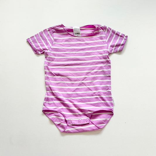 $2 BASICS - Bonds Lilac Stripe Bodysuit, 12-18m