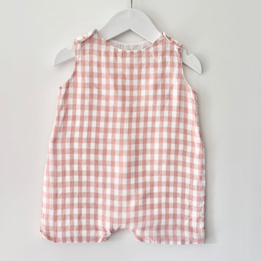 Brooksies Linen Romper, 6m