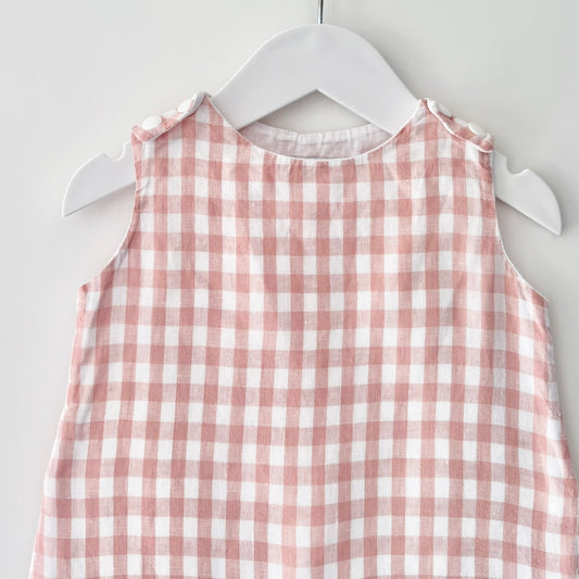Brooksies Linen Romper, 6m