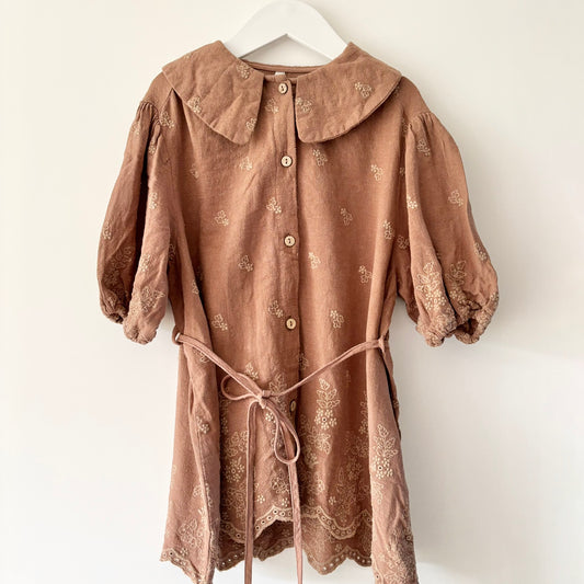 Rylee & Cru Linen Shirt Dress, Size 2-3