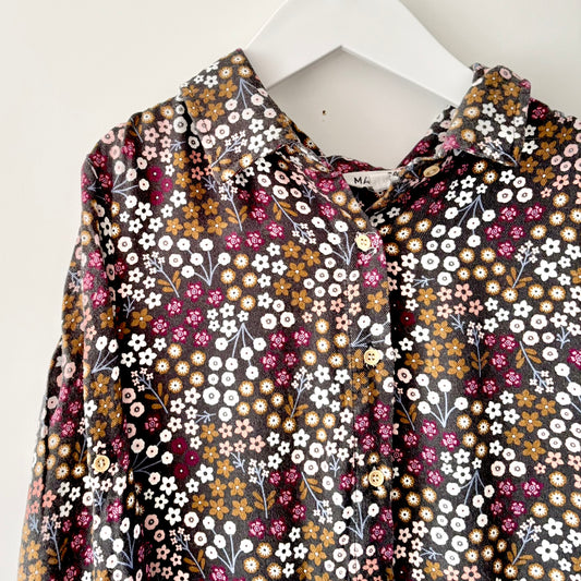 Mac & Ellie Floral Shirt Dress, Size 7