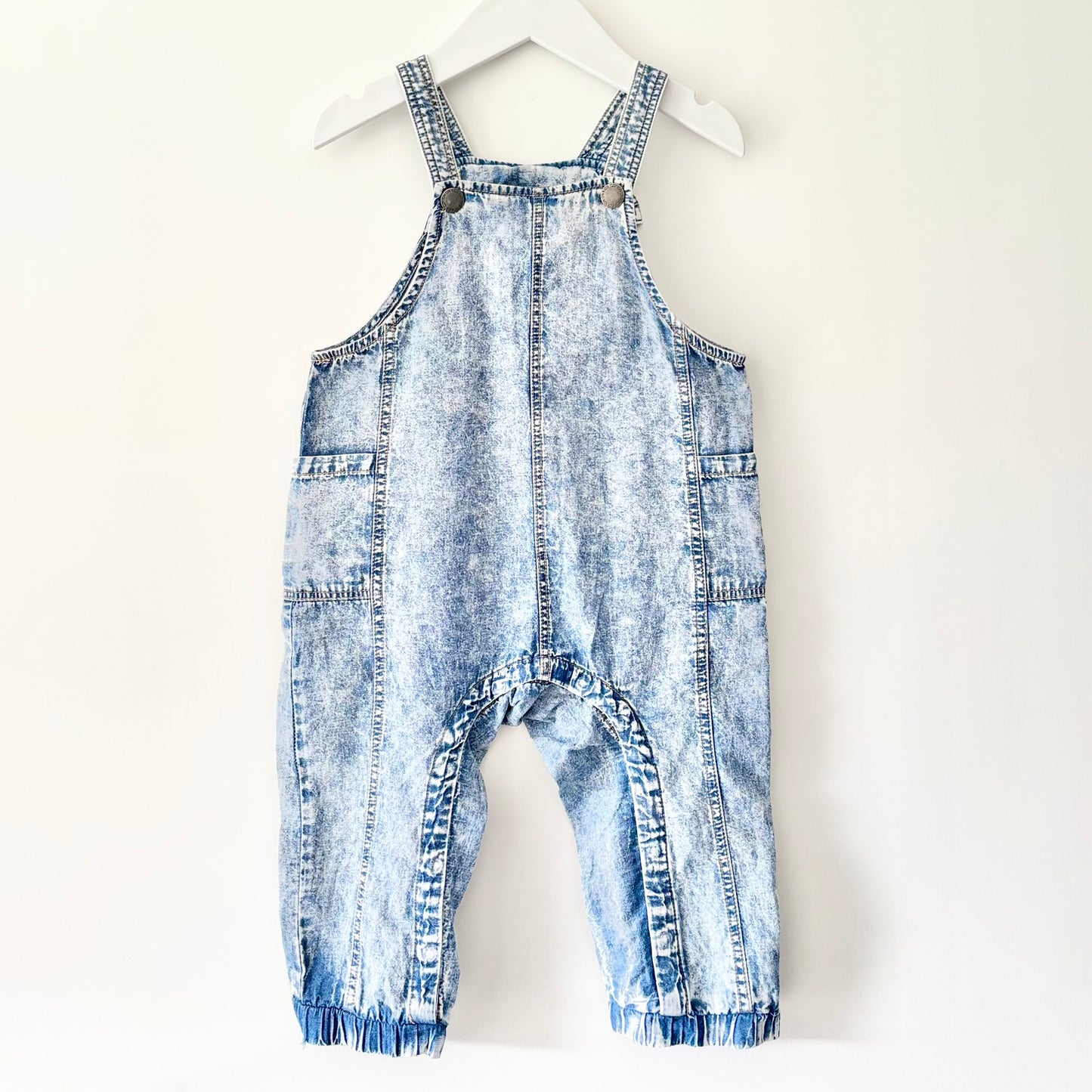 Cotton On Acid Wash Overalls, 12-18m