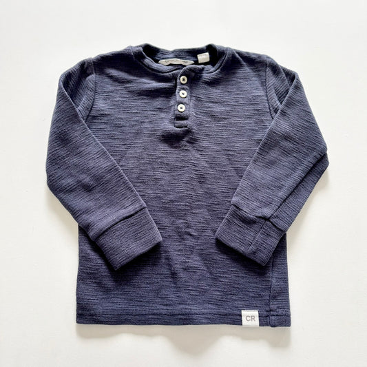 $2 BASICS - Country Road Henley, Size 4