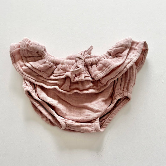 $2 BASICS - Jamie Kay Frill Bloomers, 3-6m (Old Rose)