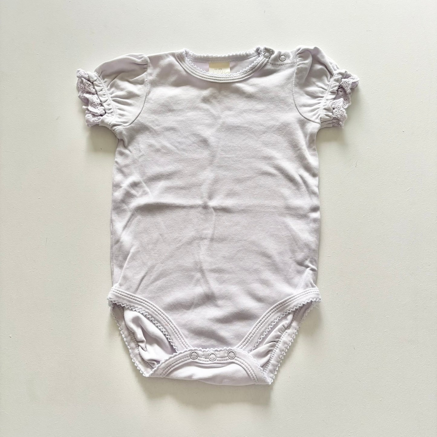 $2 BASICS - Little Bundle Frill Bodysuit, 6-12m (Lilac)