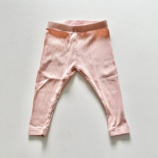 $2 BASICS - La Sienna Ribbed Leggings, 0-3m (Peach)