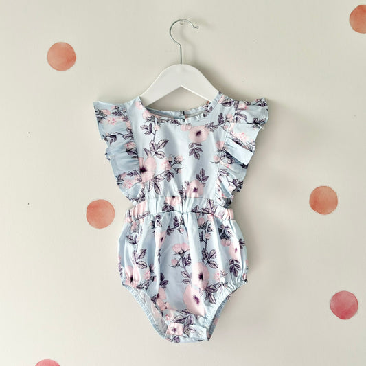 Handmade Floral Romper, 12m