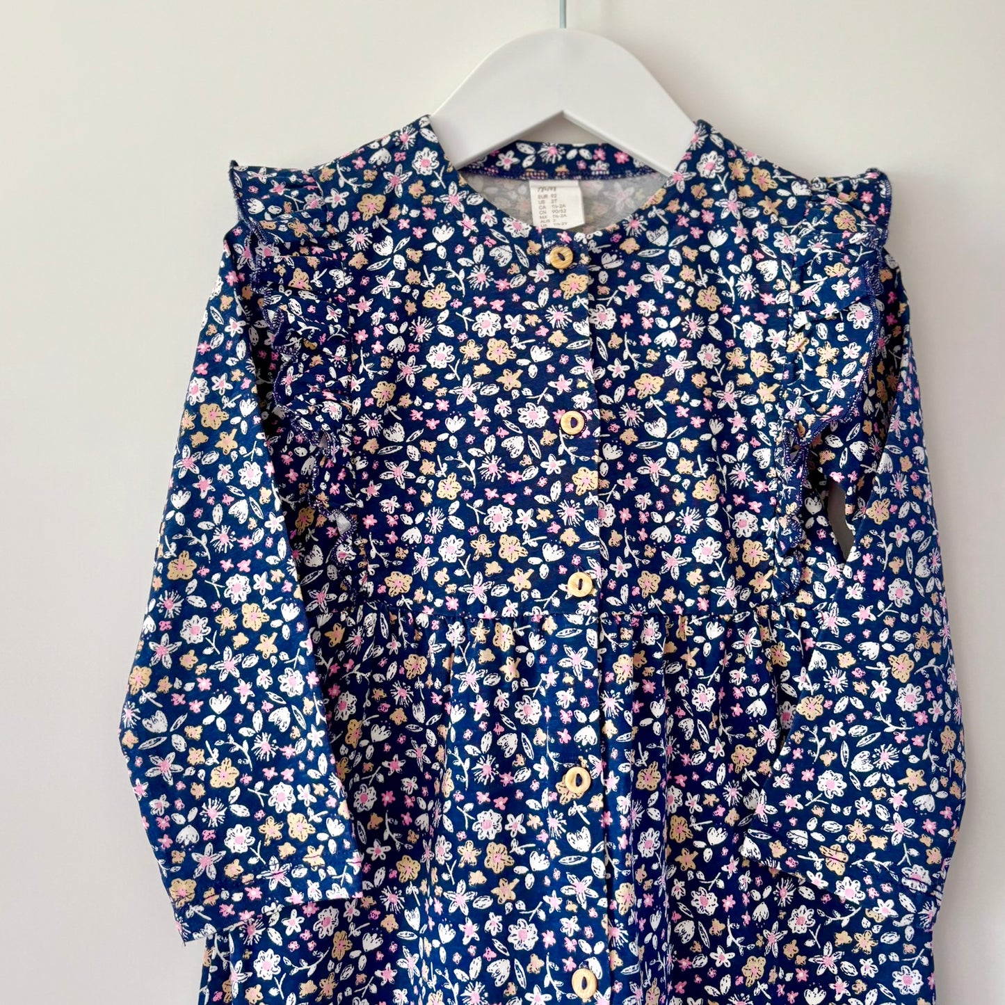 H&M Floral Onesie, Size 2