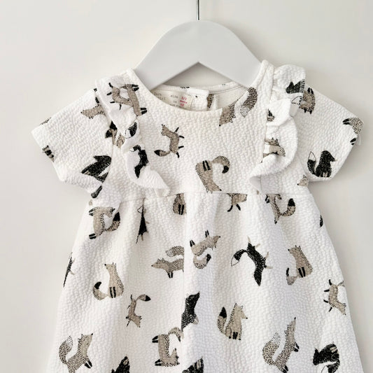 Zara Fox Dress, 3-6m