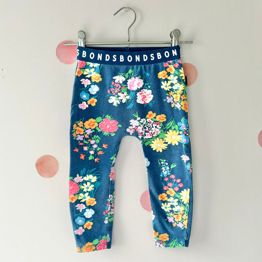 Bonds Floral Leggings, Size 2