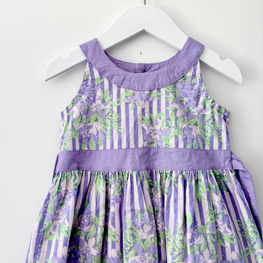 Lavender Stripe Dress, Size 2