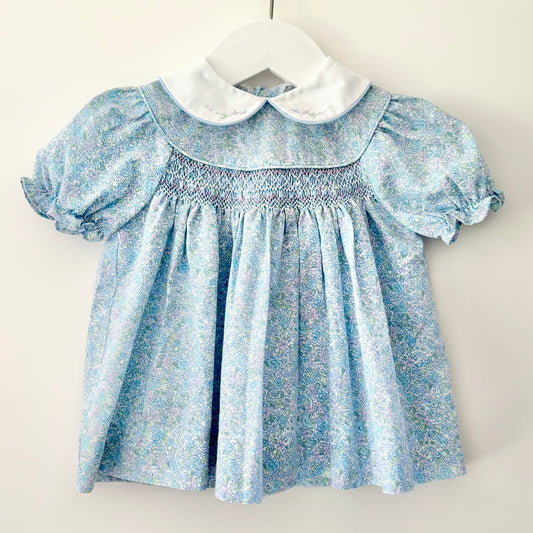 Vintage Smocked Dress, 3-6m