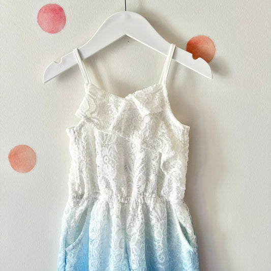 Lace Dip-Dye Playsuit, Size 4 (NEW)