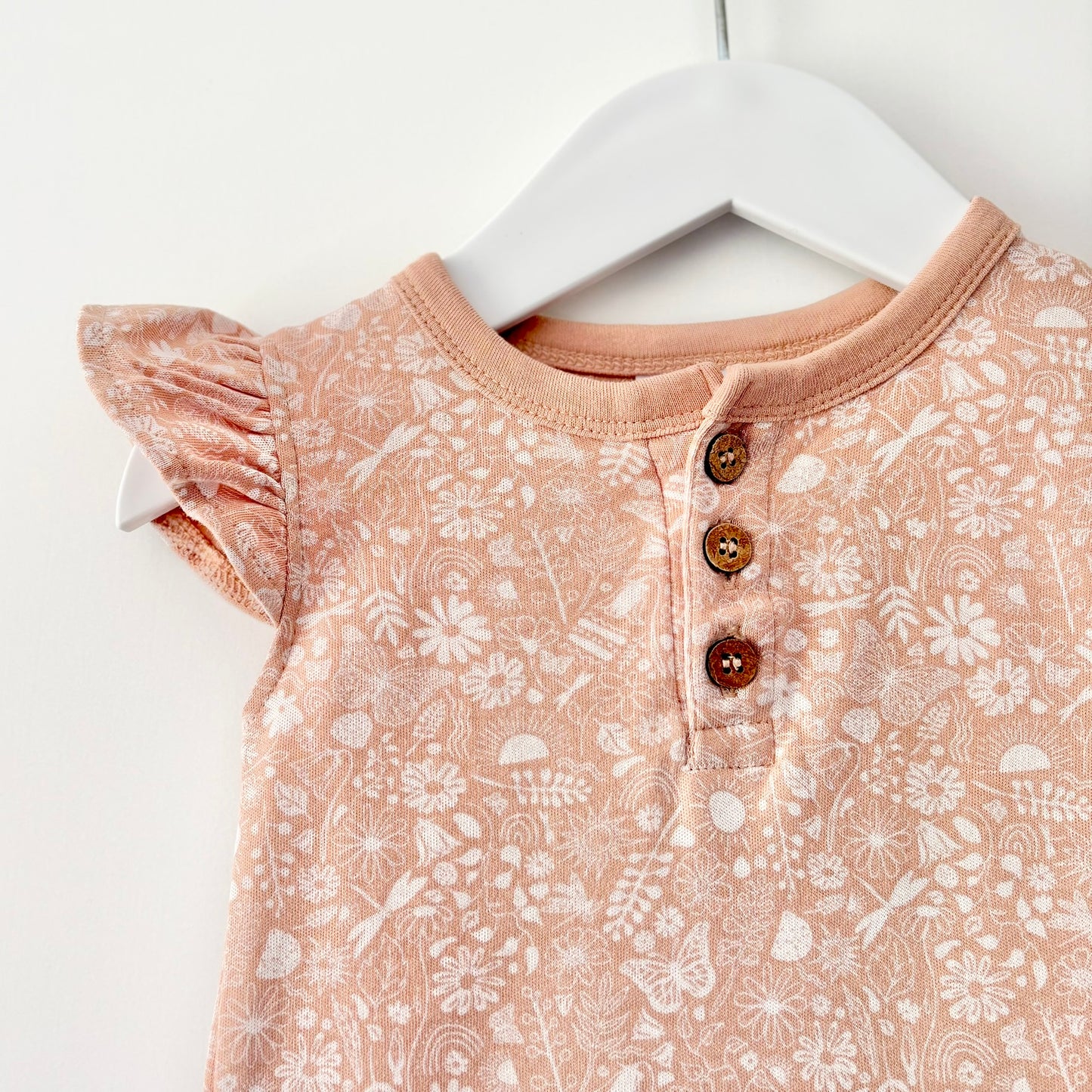 Aster & Oak Flutter Bodysuit, 3-6m