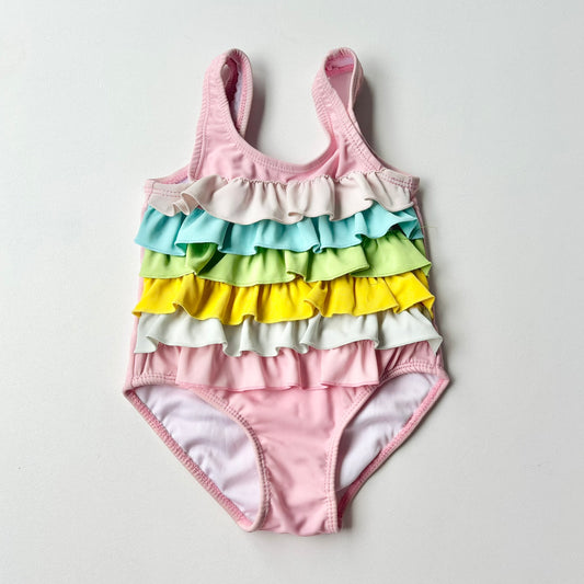 Rainbow Ruffle Swimsuit, 12-18m