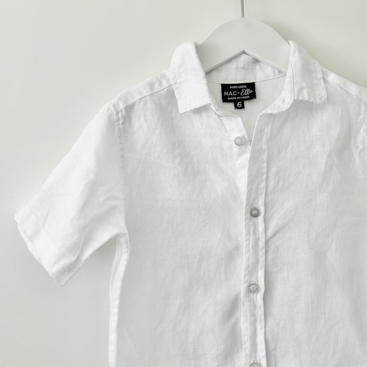 Mac & Ellie Linen Shirt, Size 5
